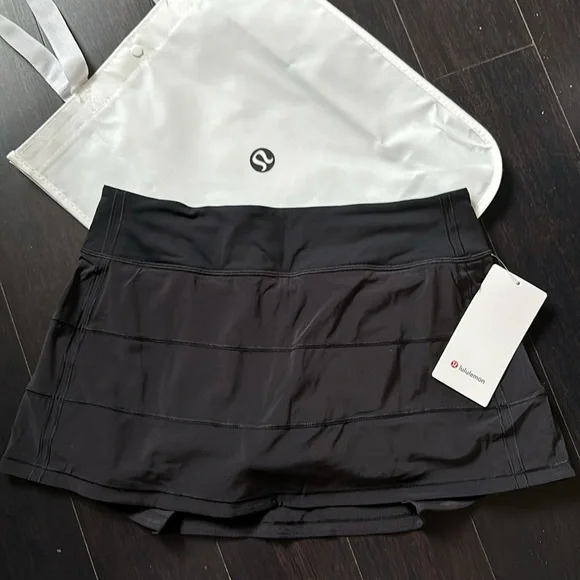 Lululemon PACE RIVAL MR SKIRT *REGULAR LENGTH IN BLACK SZ 8 NWT - Picture 4 of 8